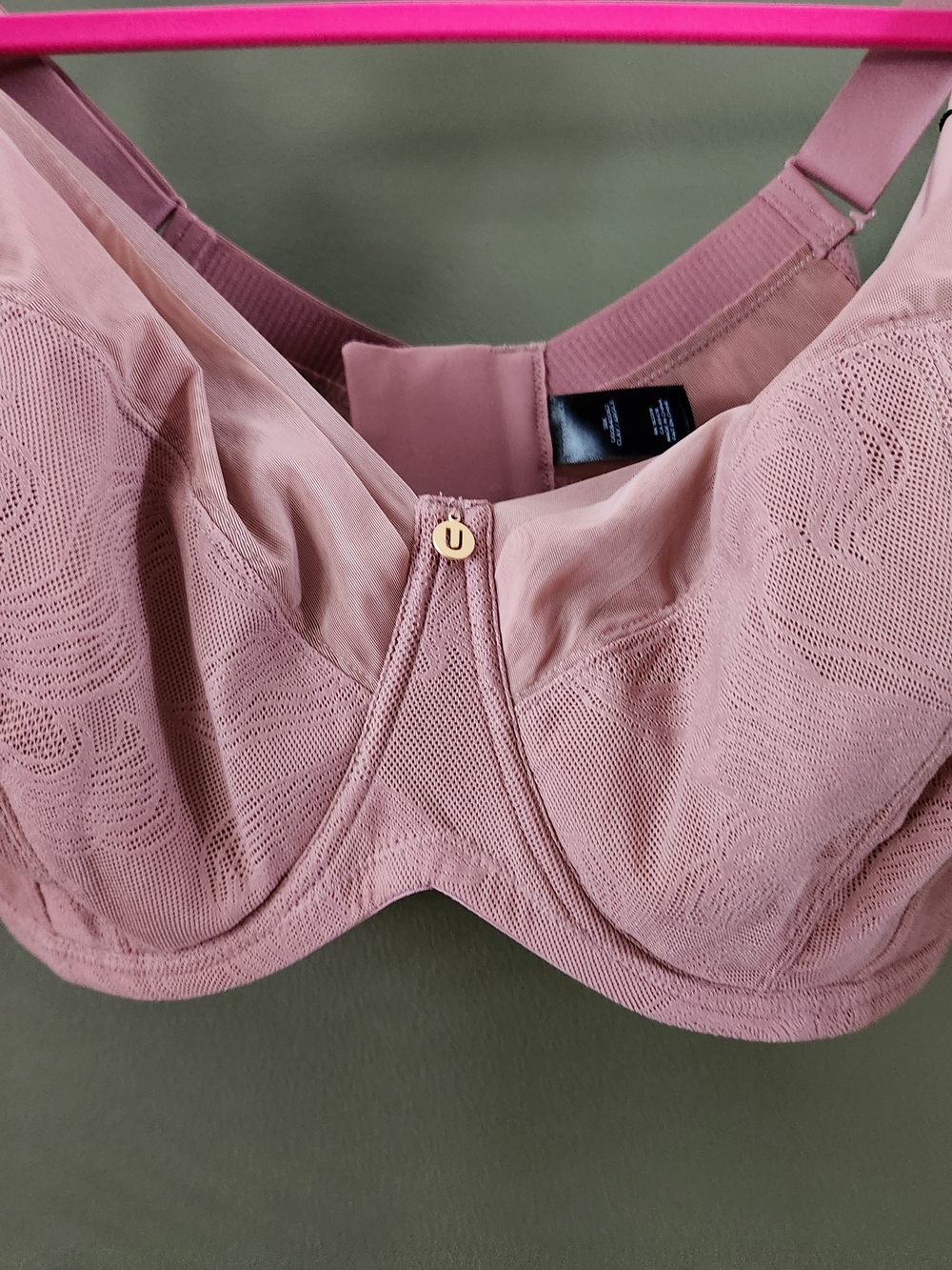 NWT - Bra - Understance Tilda Smooth Lace Flexwire Unpadded Full Coverage Clay